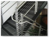 Stainless Steel Double Post Cable Stair Rail