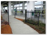 Golf Course Picket Fence and Gate